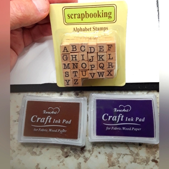 Rubber Stampede Other - Alphabet Rubber Stamps Scrapbook 26 Count + 2 Ink Pad New